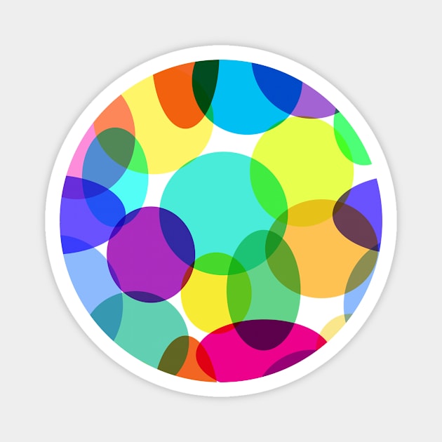 Layers of Colorful Ovals Magnet by KelseyLovelle